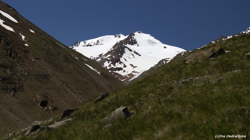 pohled z terasy chaty Hochjoch-Hospiz